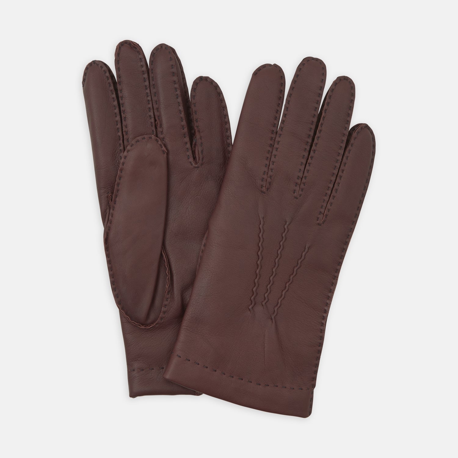 Brown Hairsheep Leather Gloves