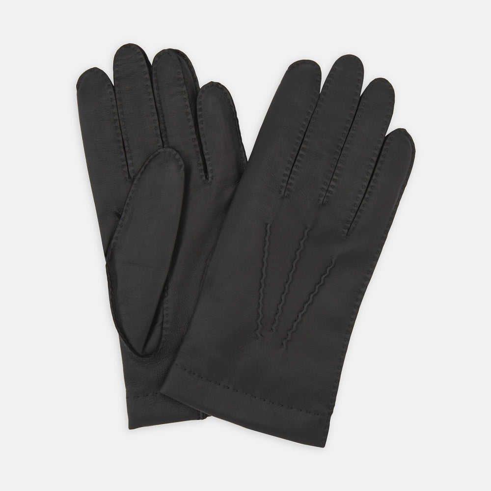 Walden Black Leather Gloves