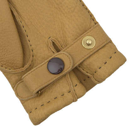 Camel Deerskin Leather Gloves Image 1