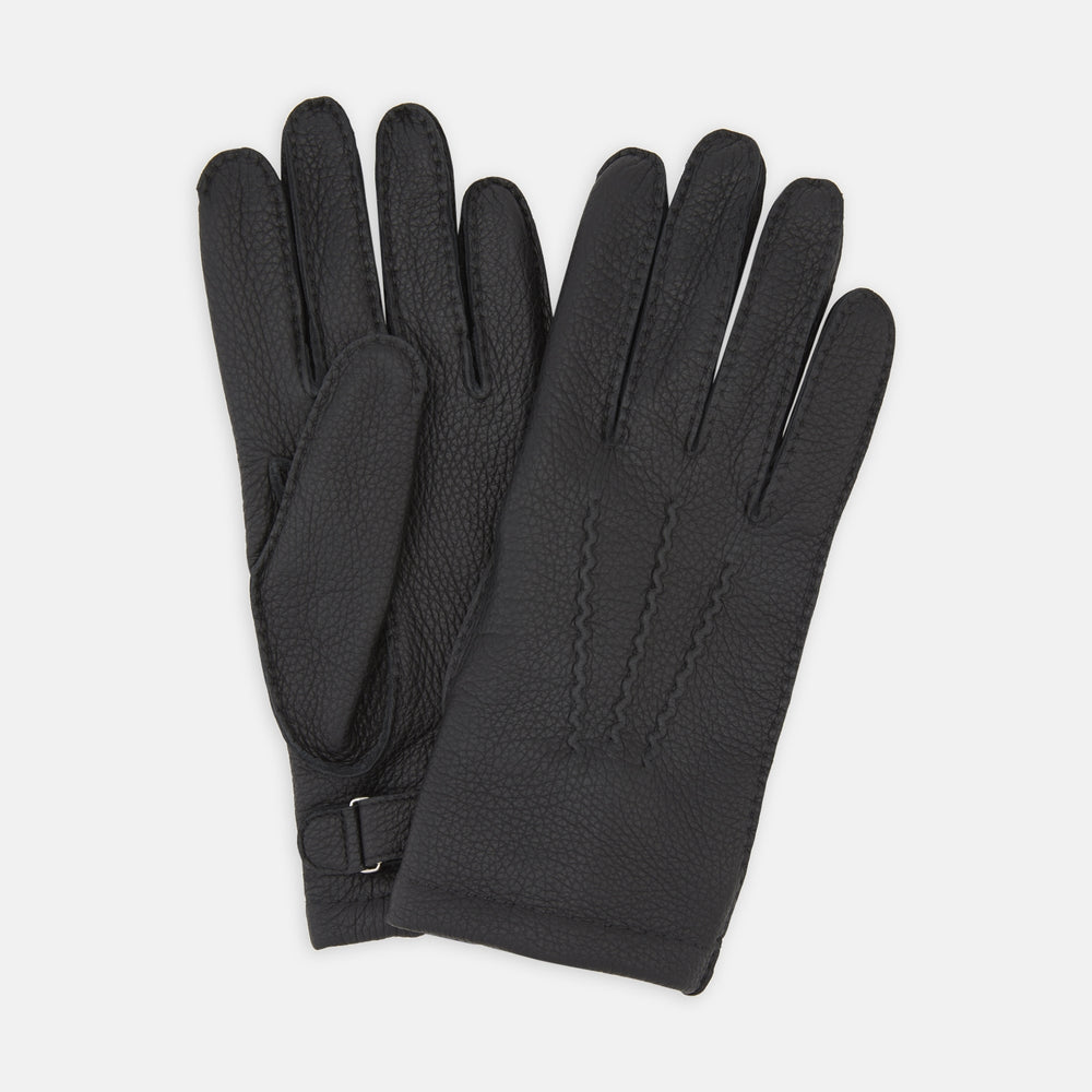 Black Kirkdale Leather Gloves