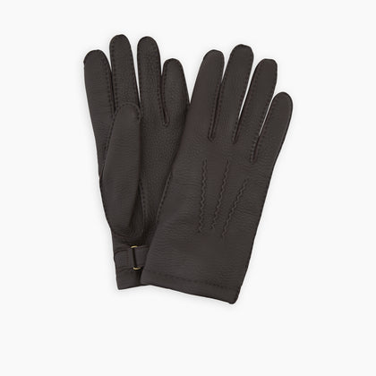Dark Brown Kirkdale Leather Gloves Image 2