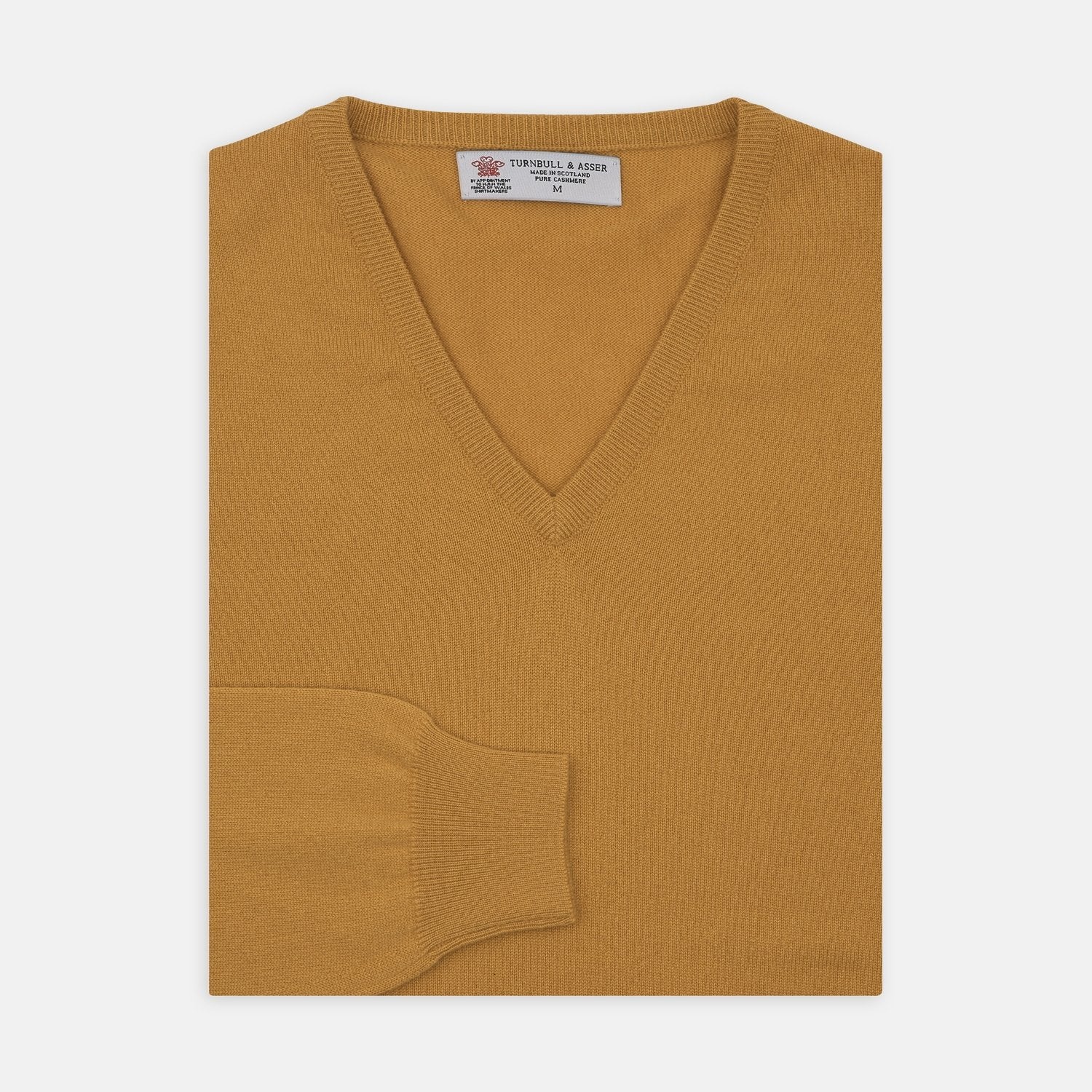 View 1 of product Sunflower Yellow V-Neck Cashmere Jumper