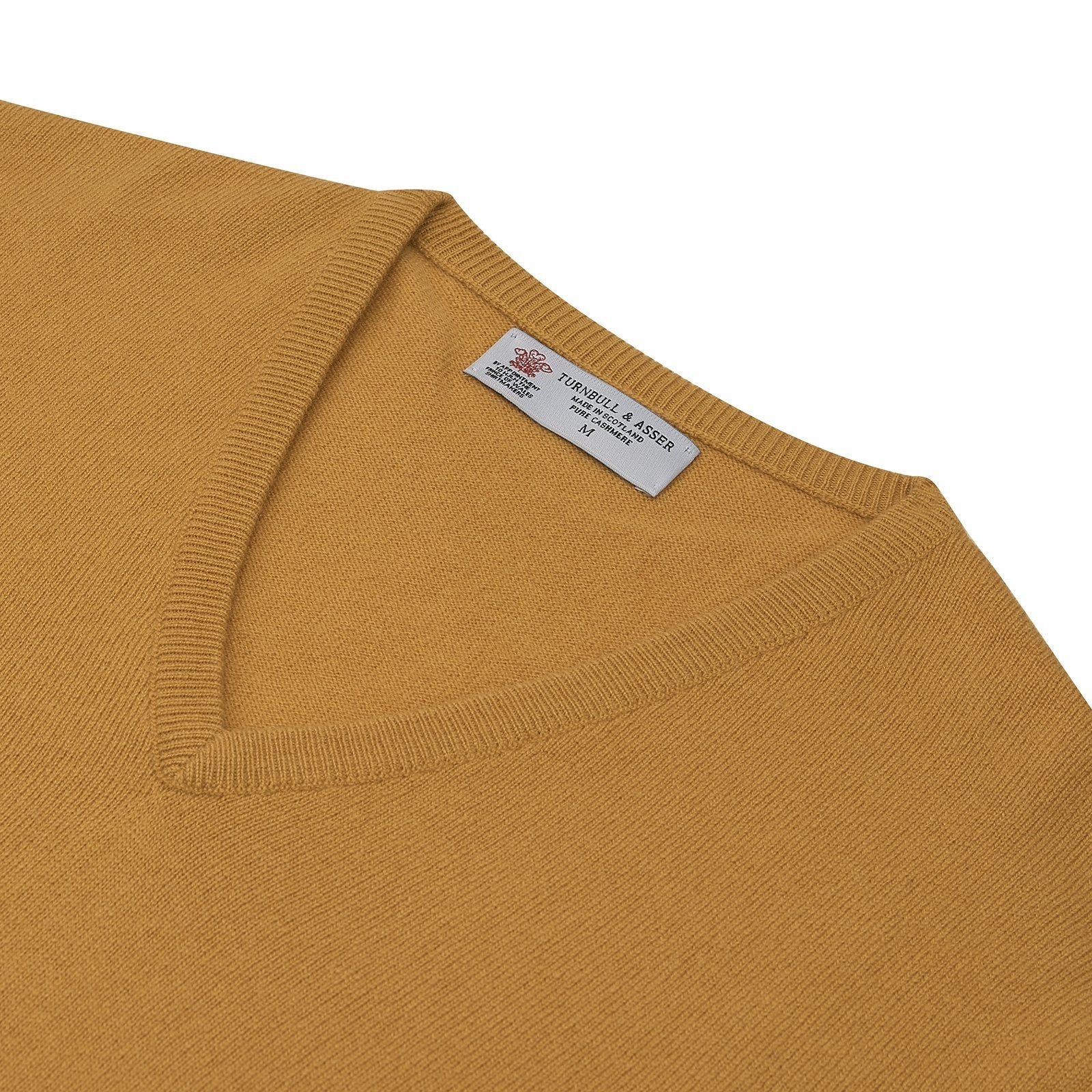 View 3 of product Sunflower Yellow V-Neck Cashmere Jumper