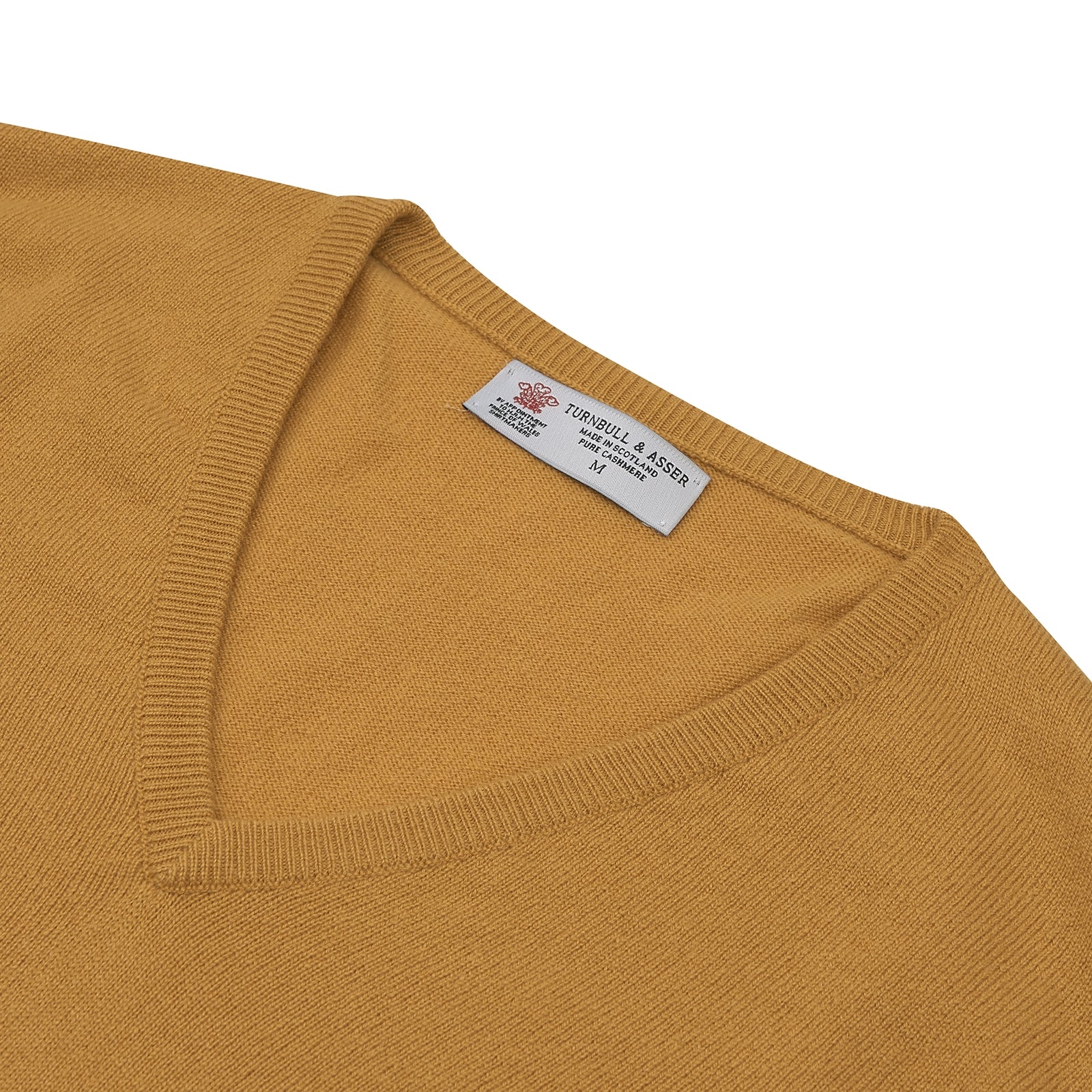 View 3 of product Sunflower Yellow V-Neck Cashmere Slipover