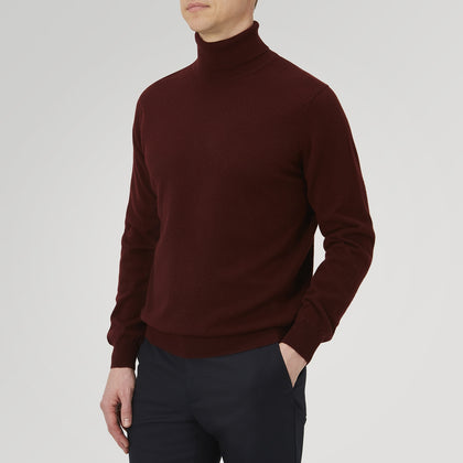 Port Cashmere Roll Neck Jumper Image 3