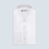 View 1 of product White Superfine Oxford Cotton Shirt with T&A Collar and Double Cuffs