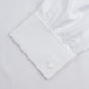 View 4 of product White Superfine Oxford Cotton Shirt with T&A Collar and Double Cuffs