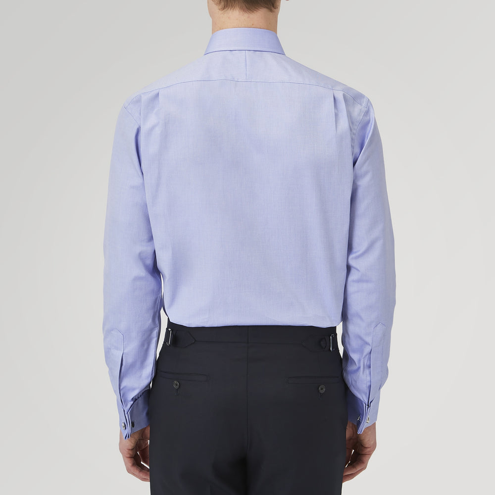Pink Superfine Oxford Cotton Shirt with T&A Collar and Double Cuffs