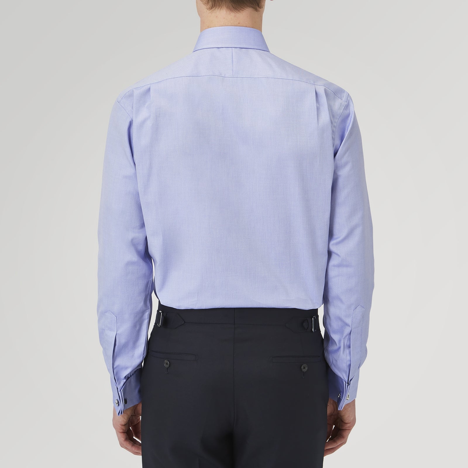View 3 of product Pink Superfine Oxford Cotton Shirt with T&A Collar and Double Cuffs