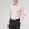 Pink Superfine Oxford Cotton Shirt with T&A Collar and Double Cuffs