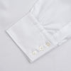 View 4 of product White Superfine Oxford Cotton Shirt with T&A Collar and 3-Button Cuffs