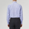 View 3 of product Blue Superfine Oxford Cotton Shirt with T&A Collar and 3-Button Cuffs