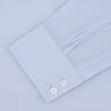 View 4 of product Tailored Fit Two-Fold 120 Light Blue Shirt with Kent Collar and 2-Button Cuffs
