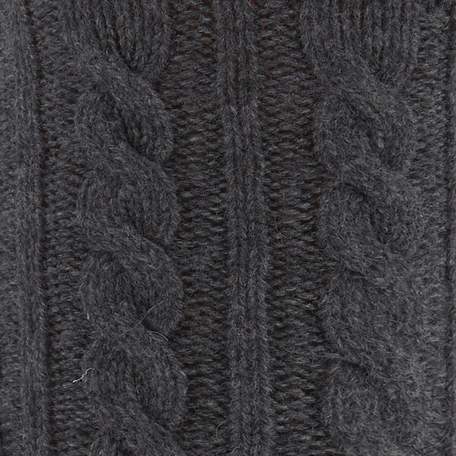 View 2 of product Dark Grey Cashmere Cable-Knit Socks