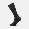 View 1 of product Plum, Forest Green and Navy Cotton Mix Short Socks