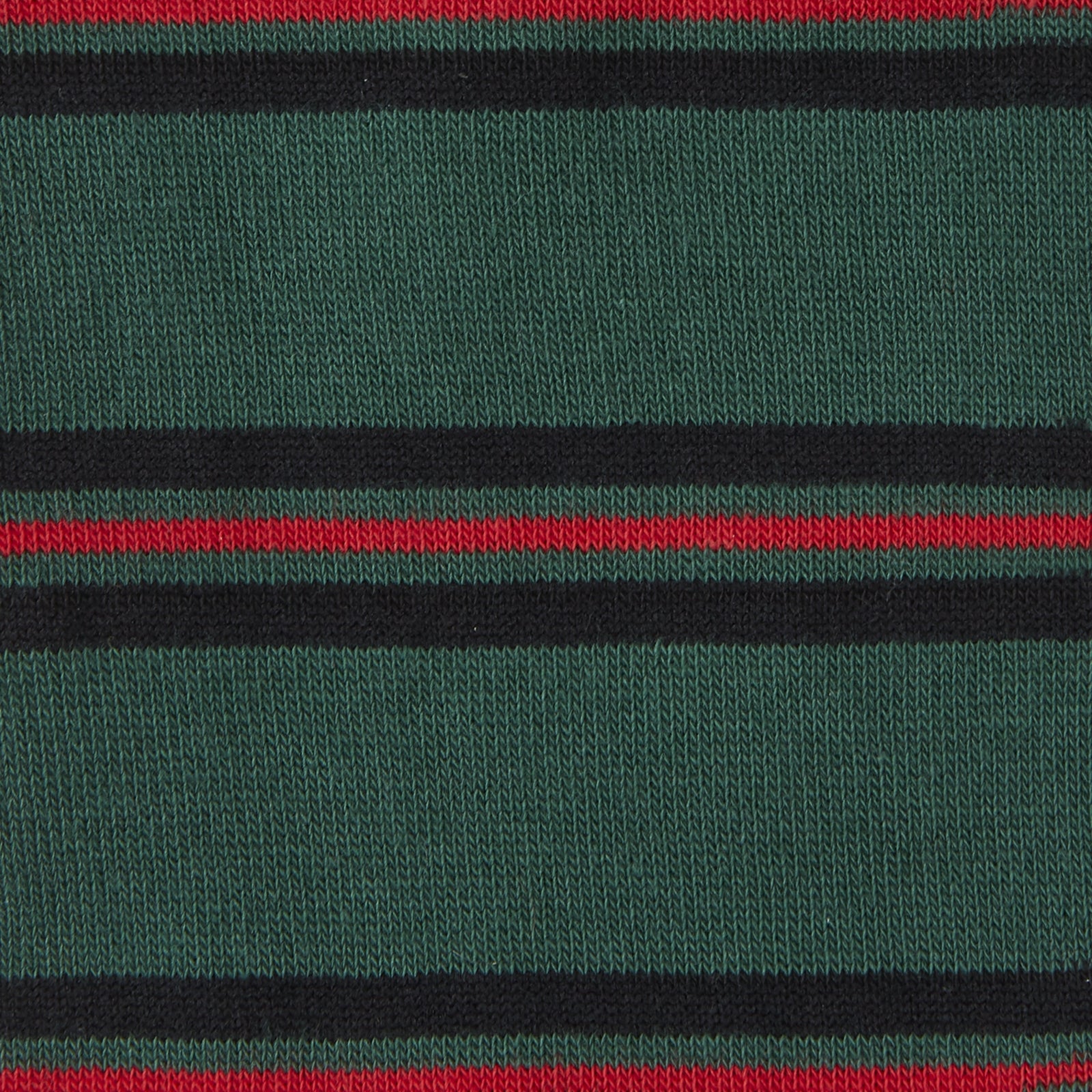 View 2 of product Forest Green, Black and Red Stripe Cotton Mix Short Socks