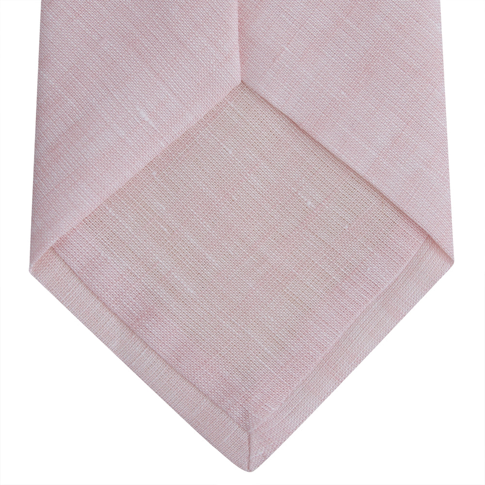 Turnbull & Asser Pink Linen Melange Tie