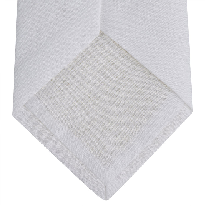 Turnbull & Asser White Linen Melange Tie Image 3