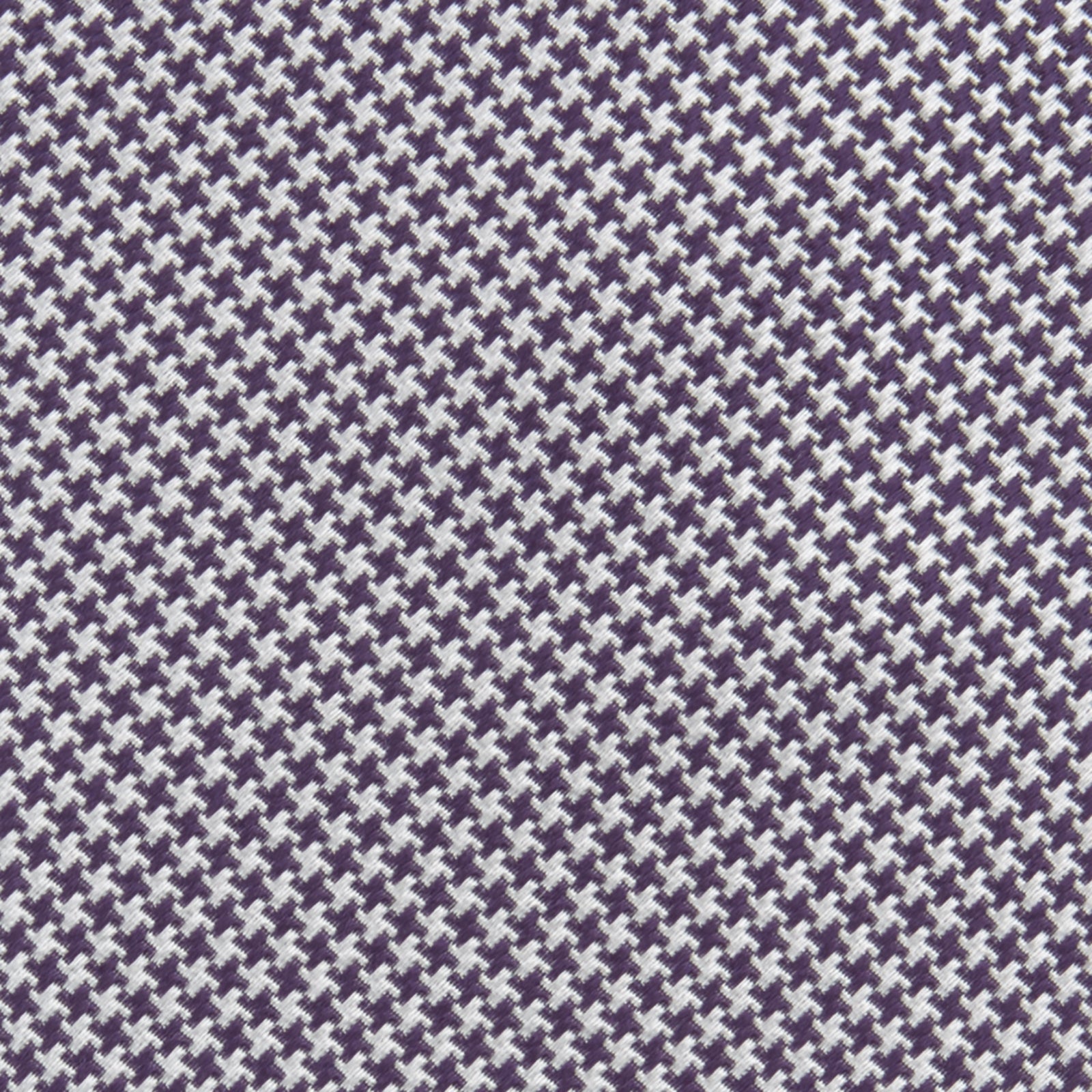 View 3 of product Plum Houndstooth Silk Tie