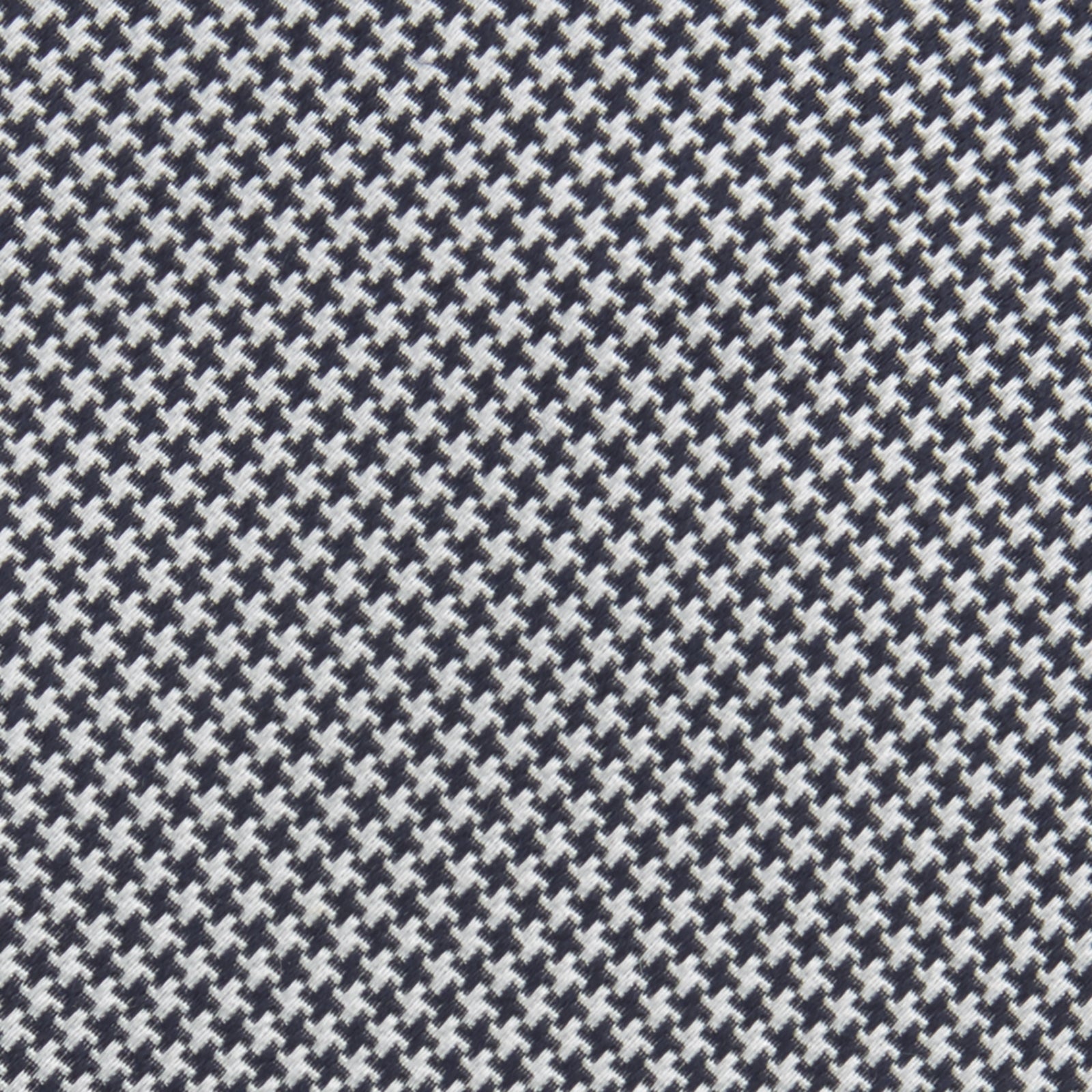 View 3 of product Navy Houndstooth Silk Tie