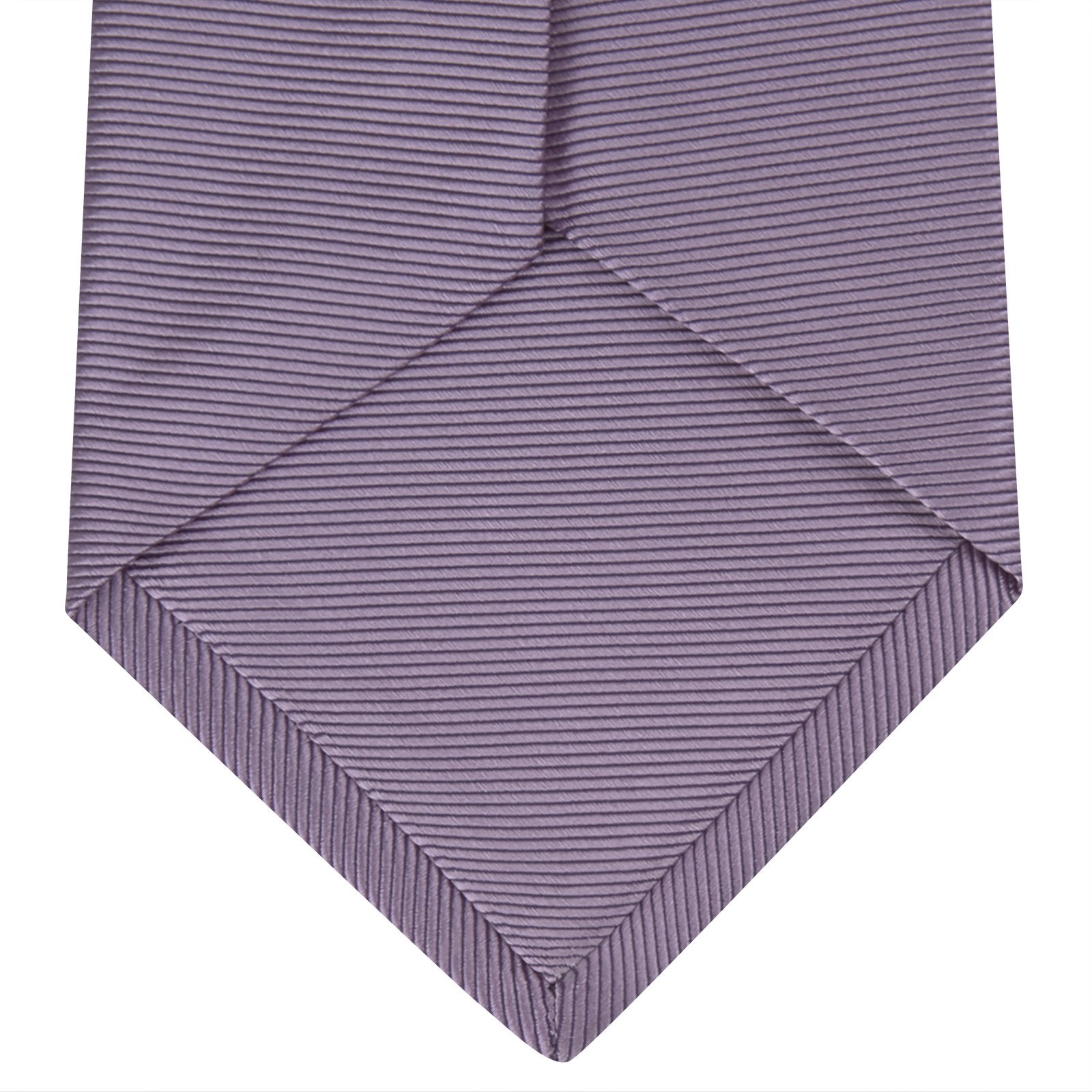 Lilac Horizontal Twill Silk Tie