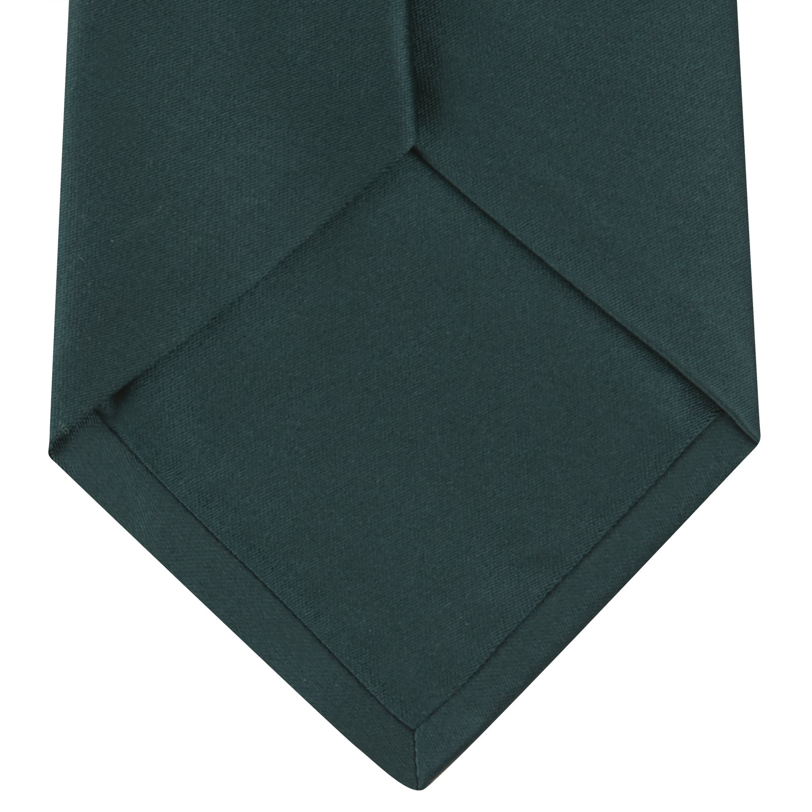 Forest Green Plain Satin Silk Tie