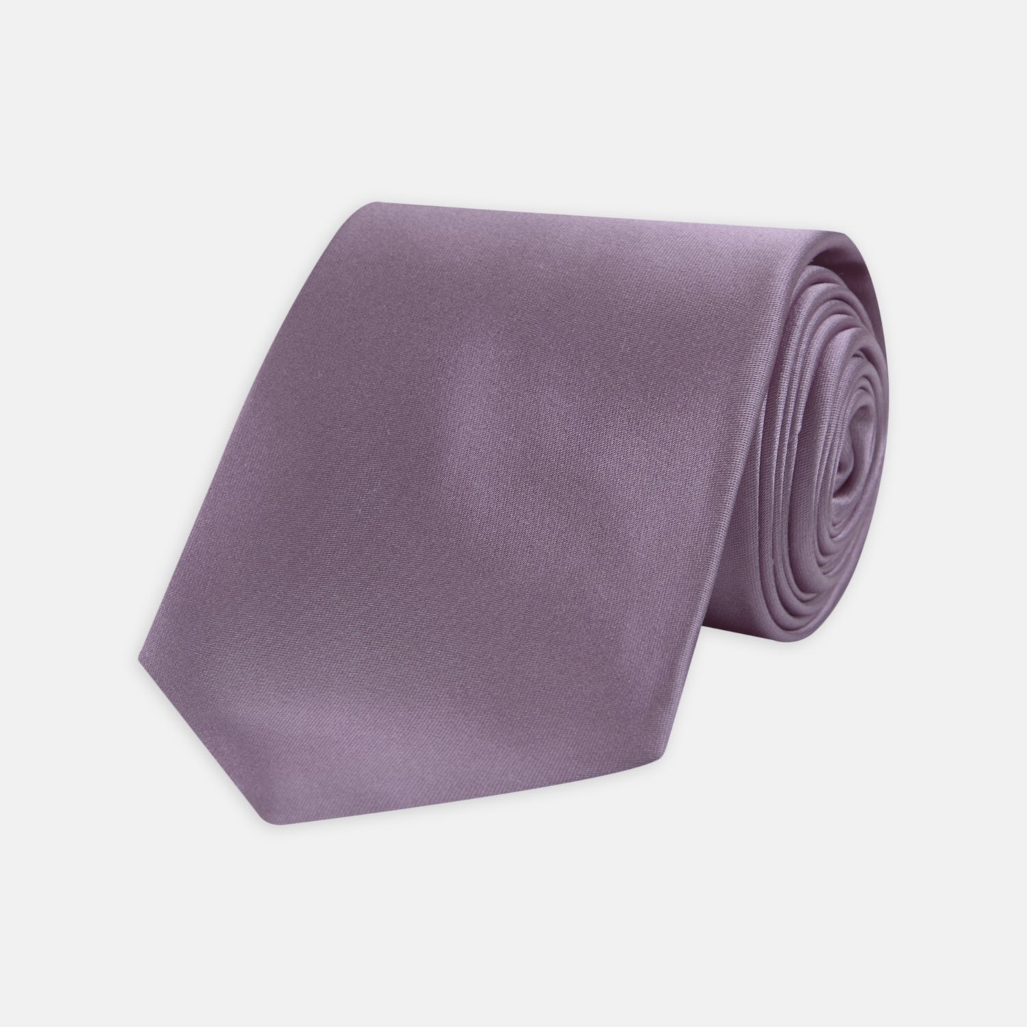 View 1 of product Lilac Plain Satin Silk Tie