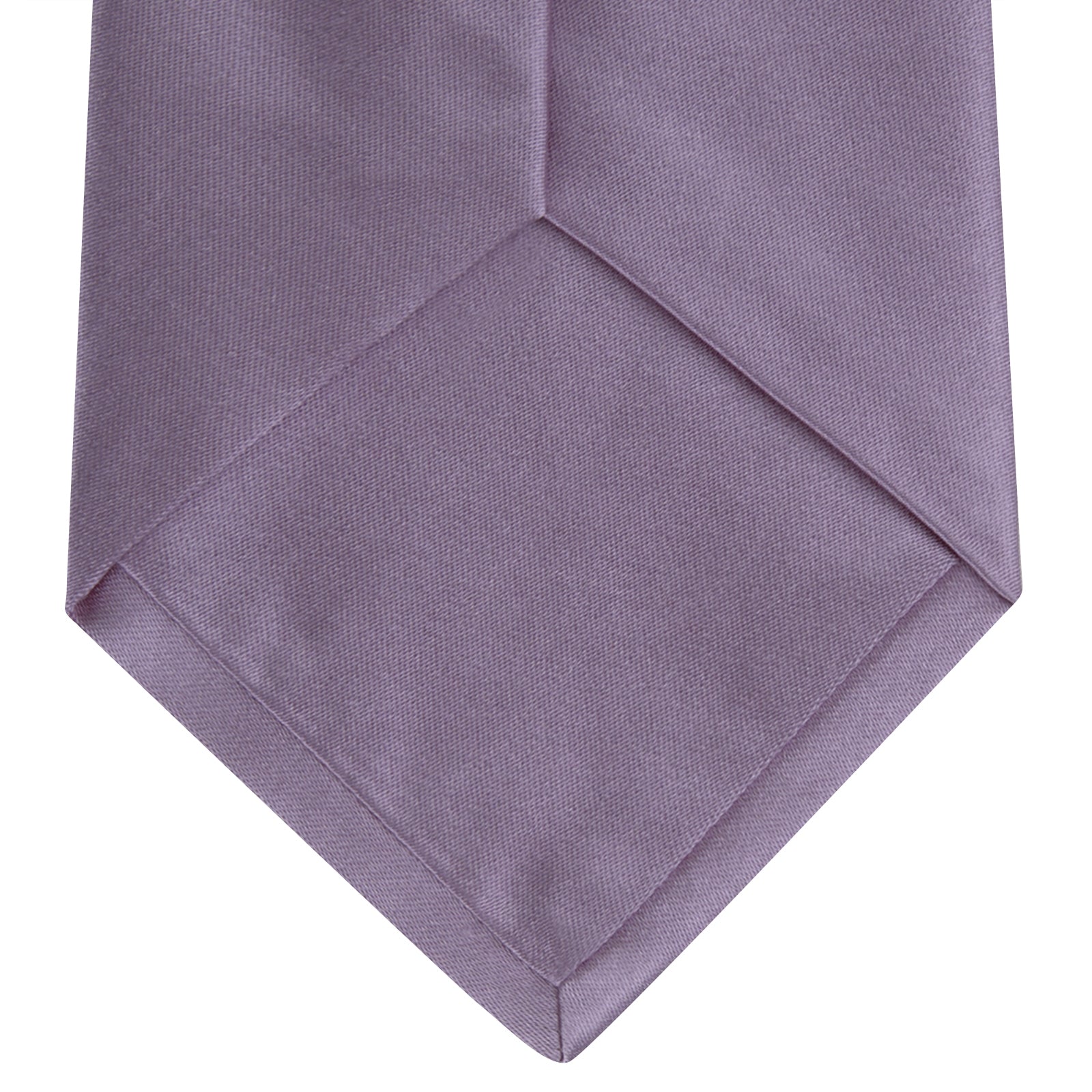 View 4 of product Lilac Plain Satin Silk Tie