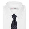 View 2 of product Navy and Gold Spot Lace Silk Tie