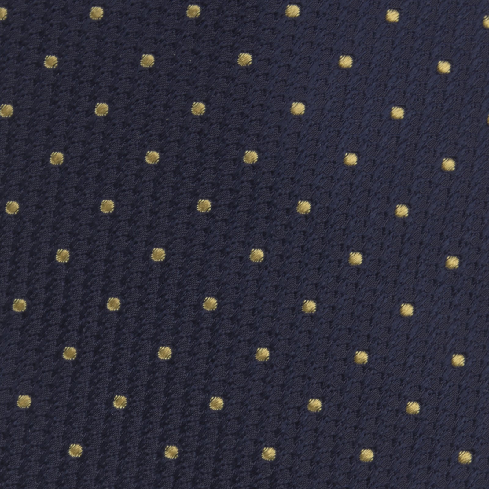 View 3 of product Navy and Gold Spot Lace Silk Tie