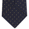 View 4 of product Navy and Gold Spot Lace Silk Tie
