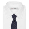 View 2 of product Navy and Rose Spot Lace Silk Tie