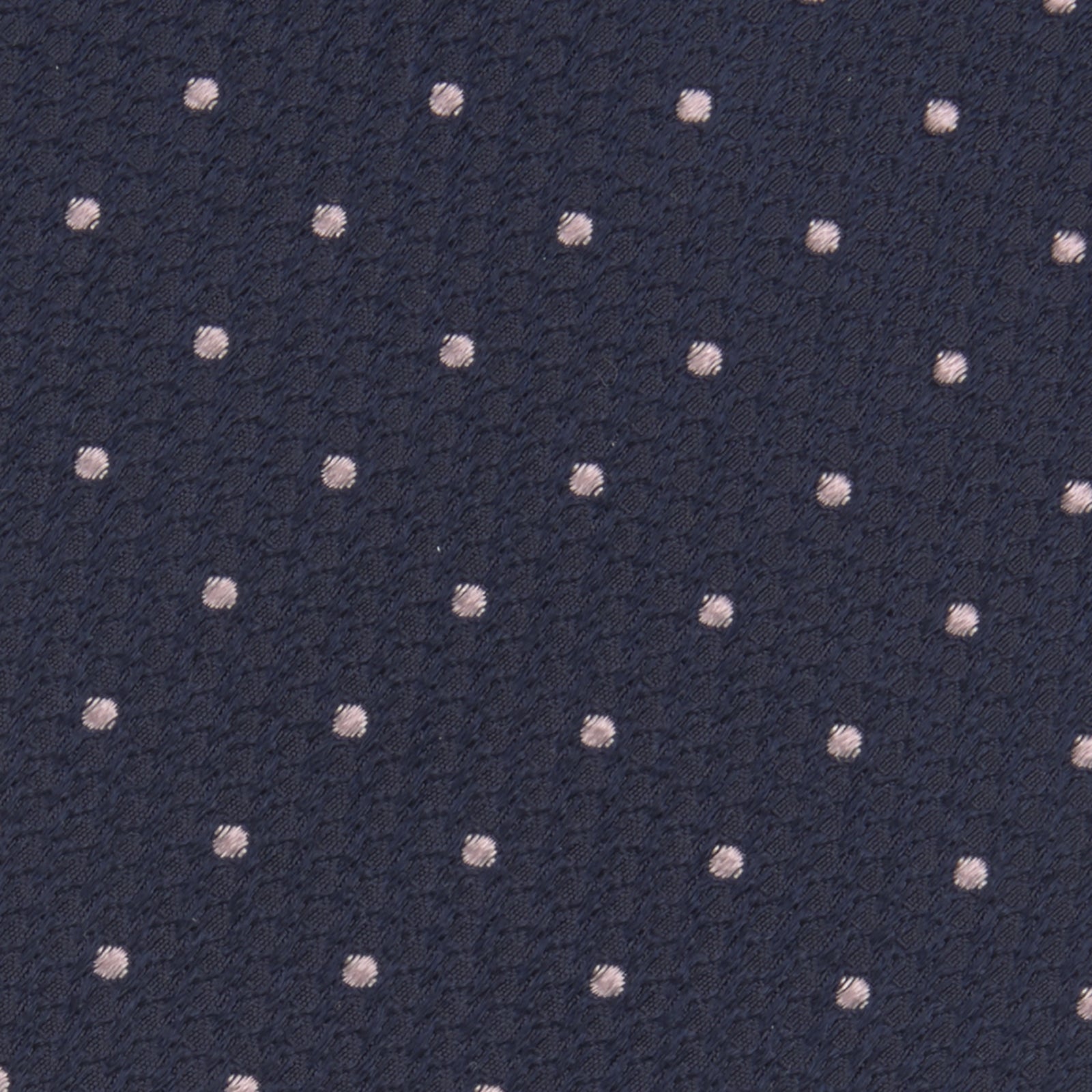 View 3 of product Navy and Rose Spot Lace Silk Tie