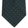 View 4 of product Forest Green and Blue Spot Lace Silk Tie