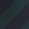 View 3 of product Navy and Forest Green Block Stripe Repp Silk Tie