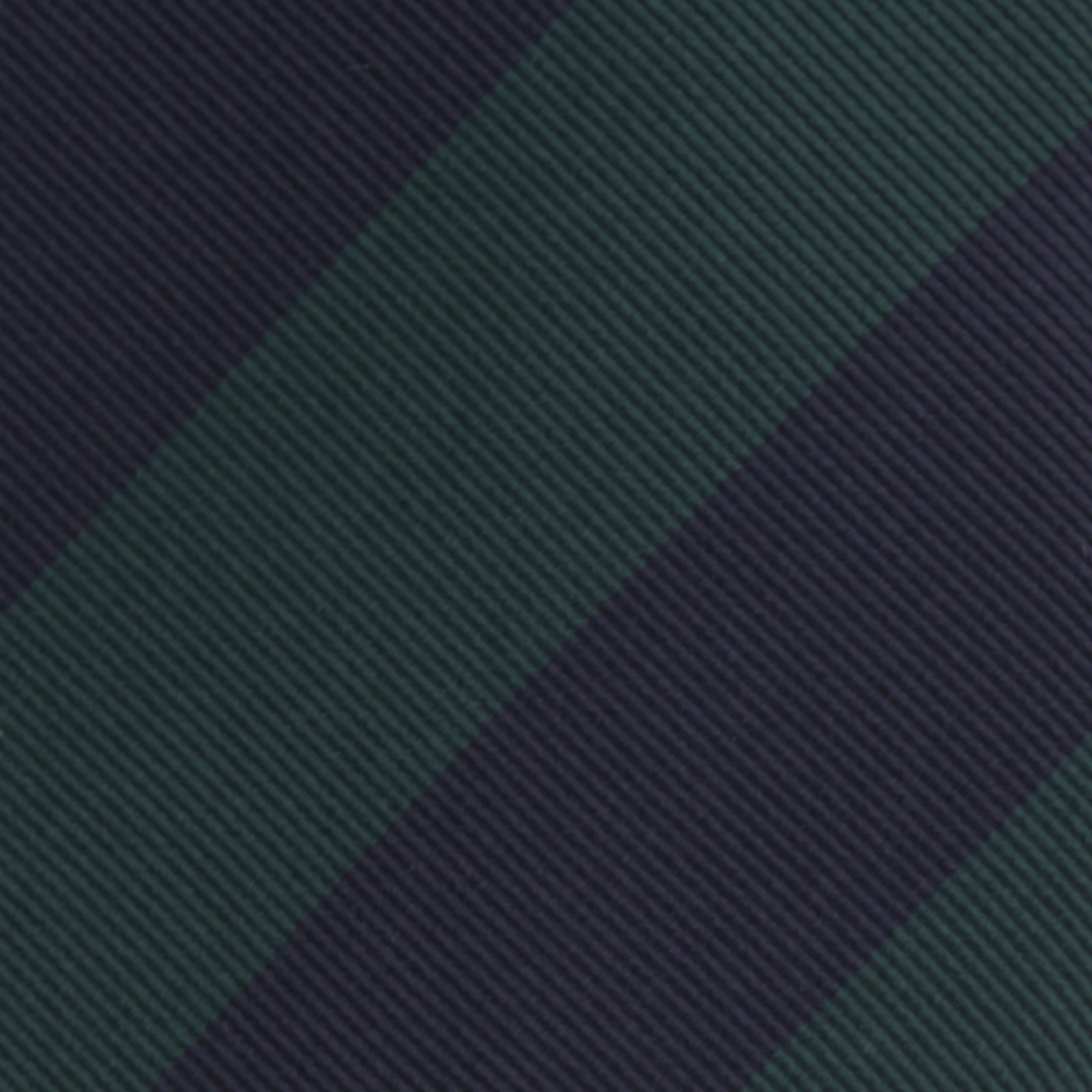 View 3 of product Navy and Forest Green Block Stripe Repp Silk Tie