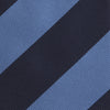 View 3 of product Navy and Blue Block Stripe Repp Silk Tie