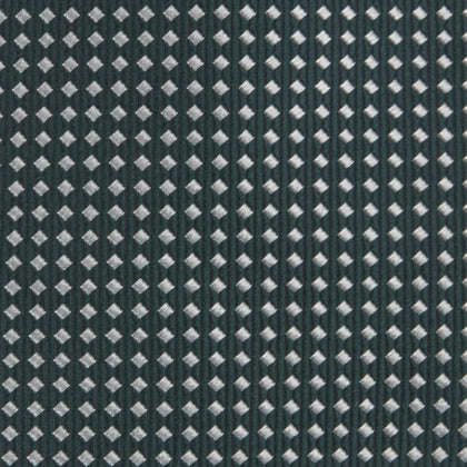 Forest Green and White Diamond Silk Tie Image 2