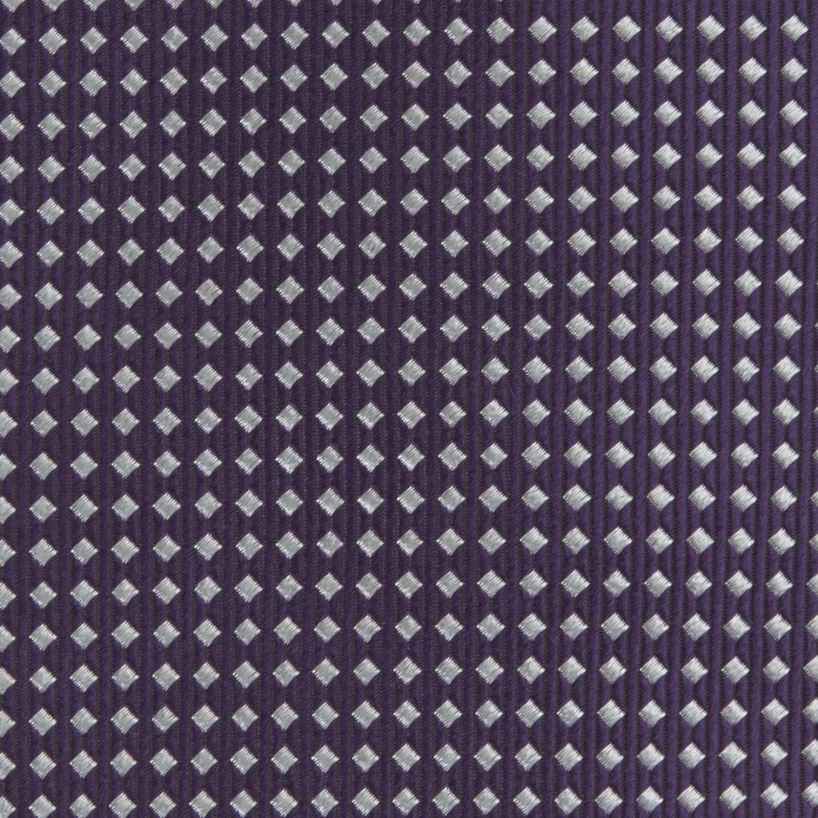 View 3 of product Plum and White Diamond Silk Tie