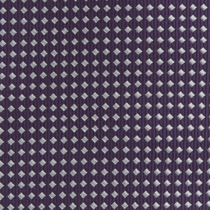 Plum and White Diamond Silk Tie Image 2