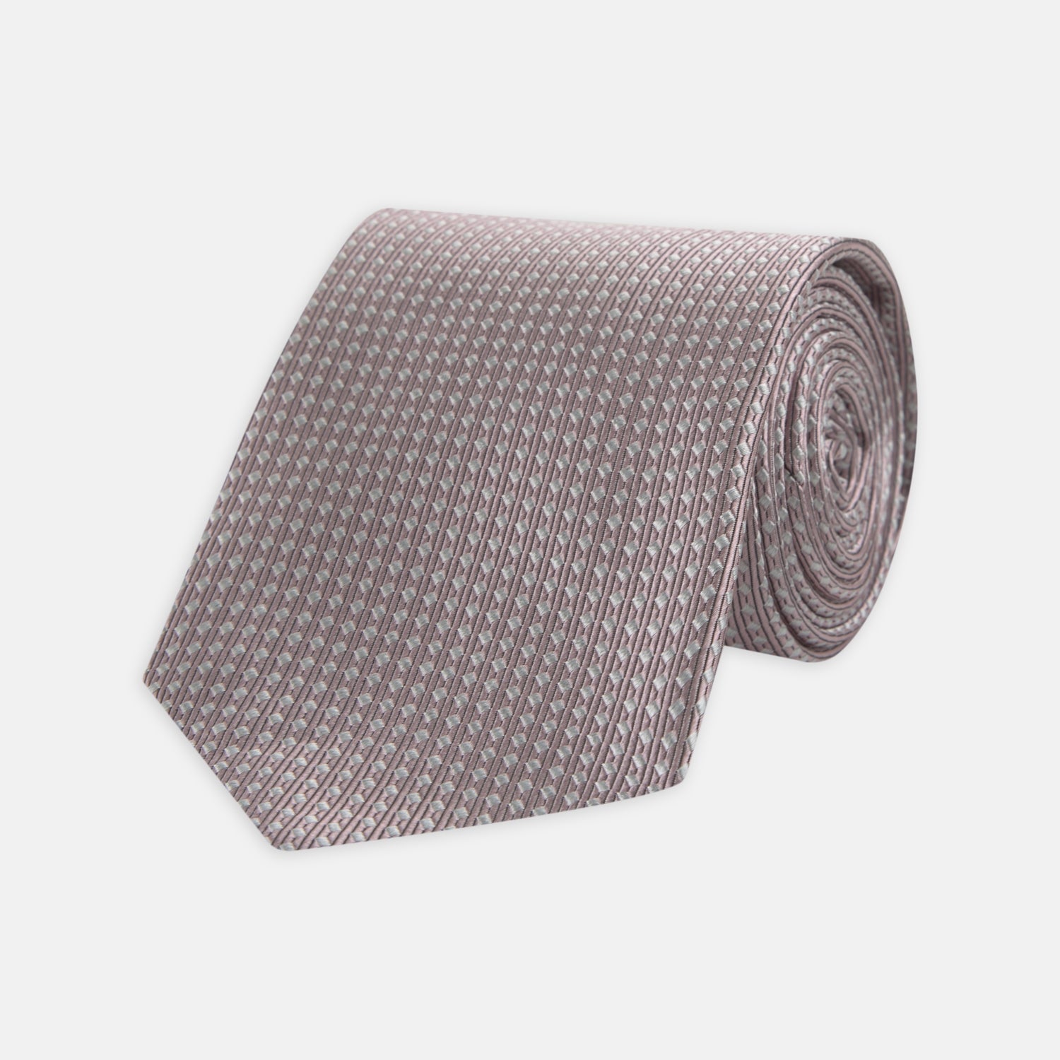 View 1 of product Rose and White Diamond Silk Tie