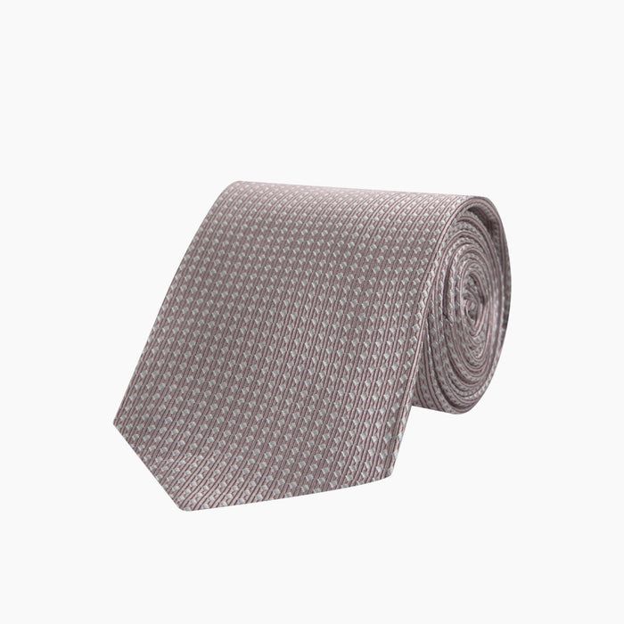 Rose and White Diamond Silk Tie Image 4