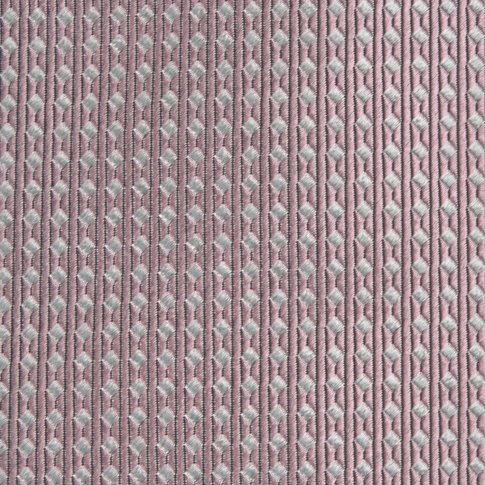 Rose and White Diamond Silk Tie