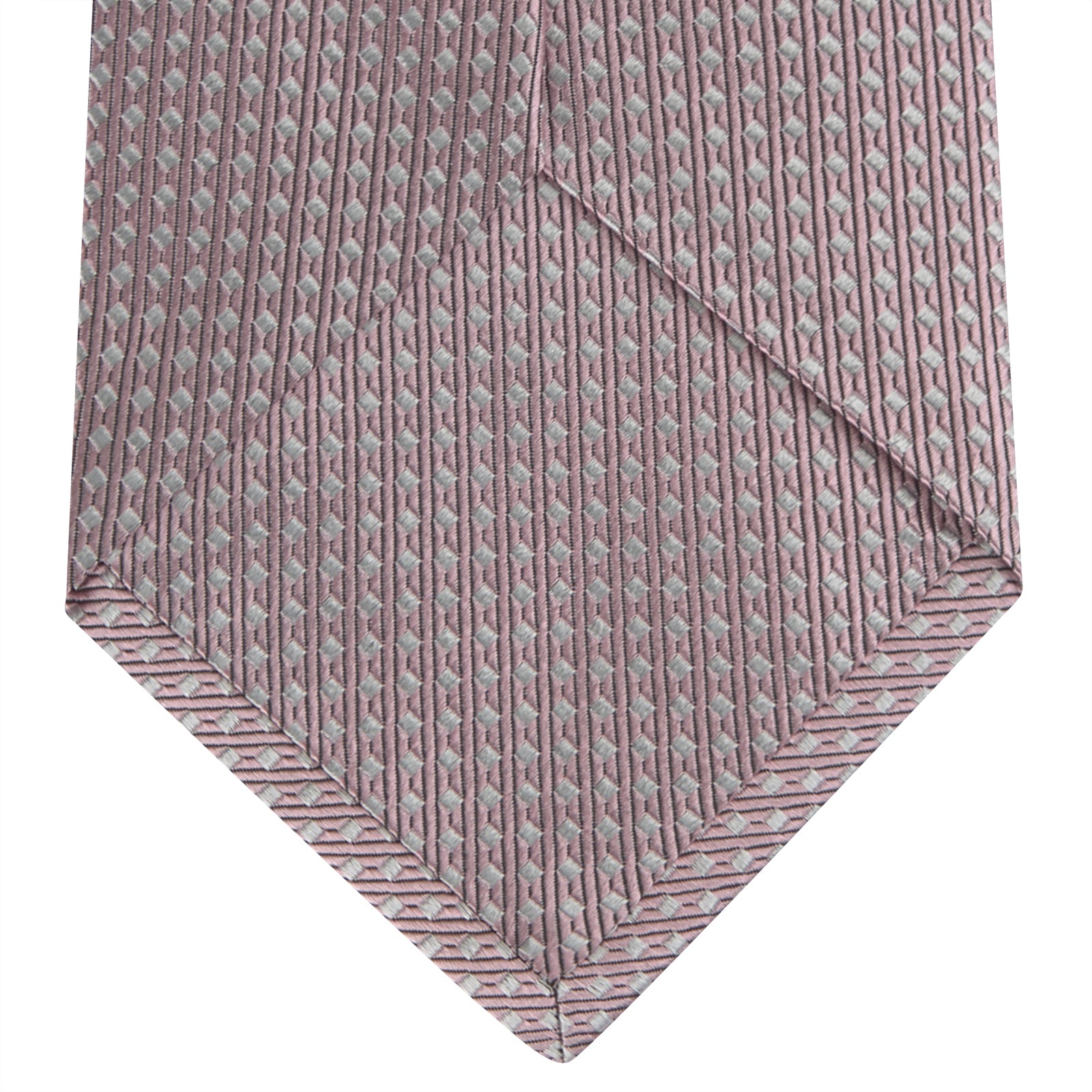 View 4 of product Rose and White Diamond Silk Tie