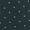 View 3 of product Forest Green and White Small Spot Herringbone Silk Tie