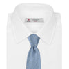 View 2 of product Ice Blue and White Small Spot Herringbone Silk Tie
