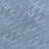 View 3 of product Ice Blue and White Small Spot Herringbone Silk Tie