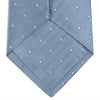 View 4 of product Ice Blue and White Small Spot Herringbone Silk Tie