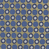 View 3 of product Gold and Blue Circle and Spot Silk Tie