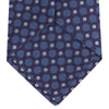 View 4 of product Plum and Blue Circle and Spot Silk Tie